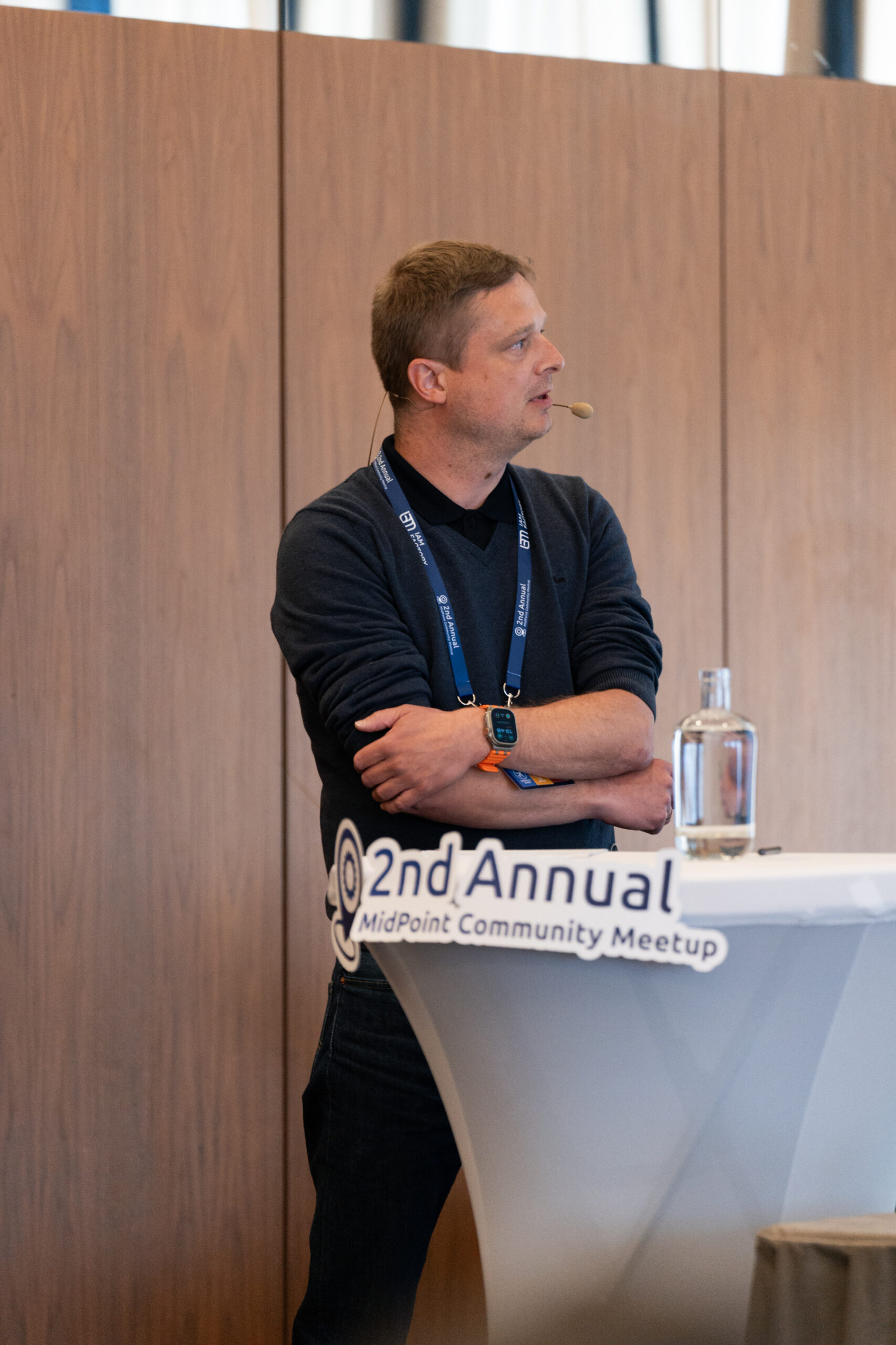 Ein Consultant der IAM Factory AG während seines Vortrags beim 2nd Annual MidPoint Community Meetup in Prag.
